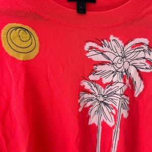 Lightly worn Jcrew Bright Orange Sweater- Size XL